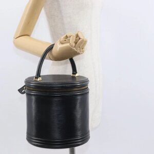 LOUIS VUITTON Epi Cannes Hand Bag Black M48032 LV Auth BA8152